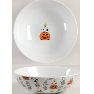 Peanuts Gang Snoopy Halloween Trick or Treat Serving Bowl New